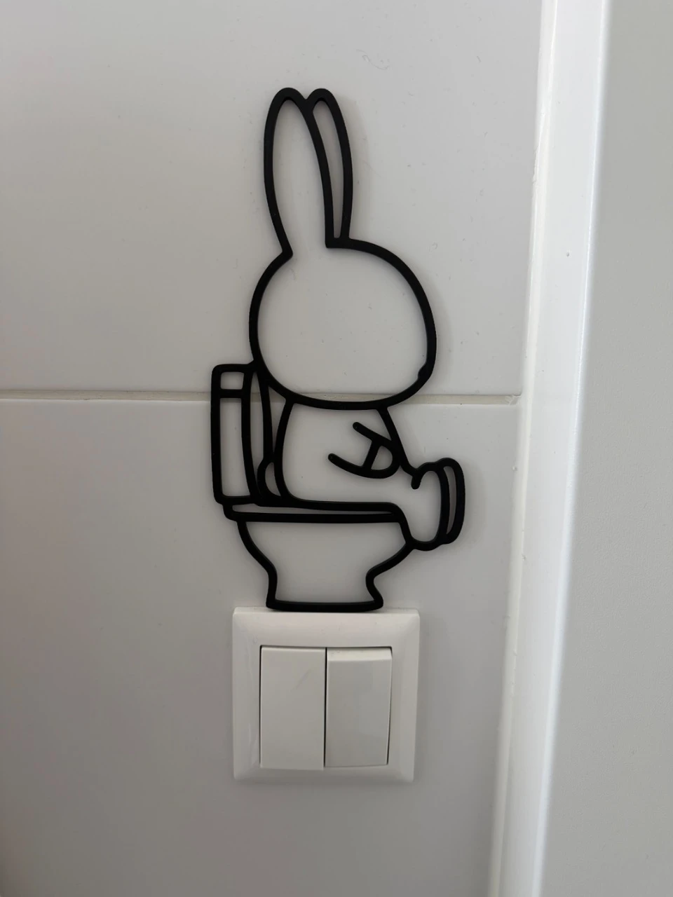 Miffy wall decor bathroom decor sign – photo 2